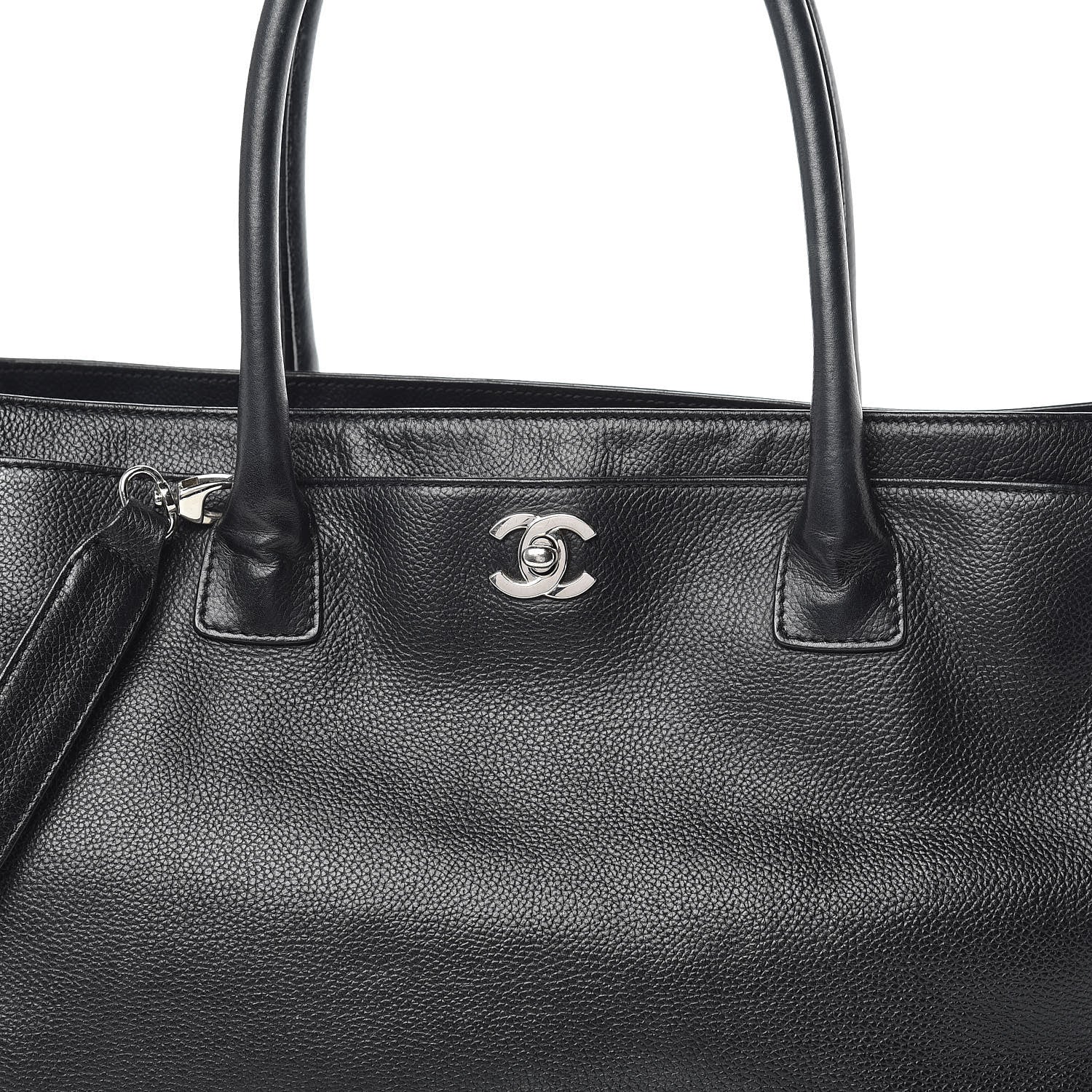 Chanel Calfskin Cerf Executive Shopper Tote Black 11 of 23