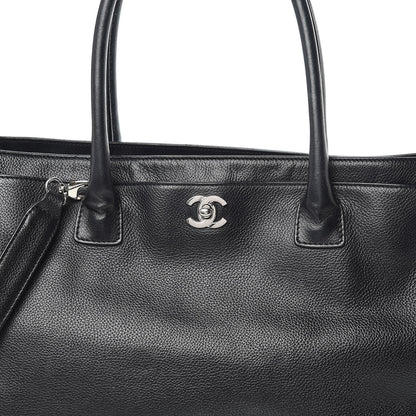 Chanel Calfskin Cerf Executive Shopper Tote Black 11 of 23