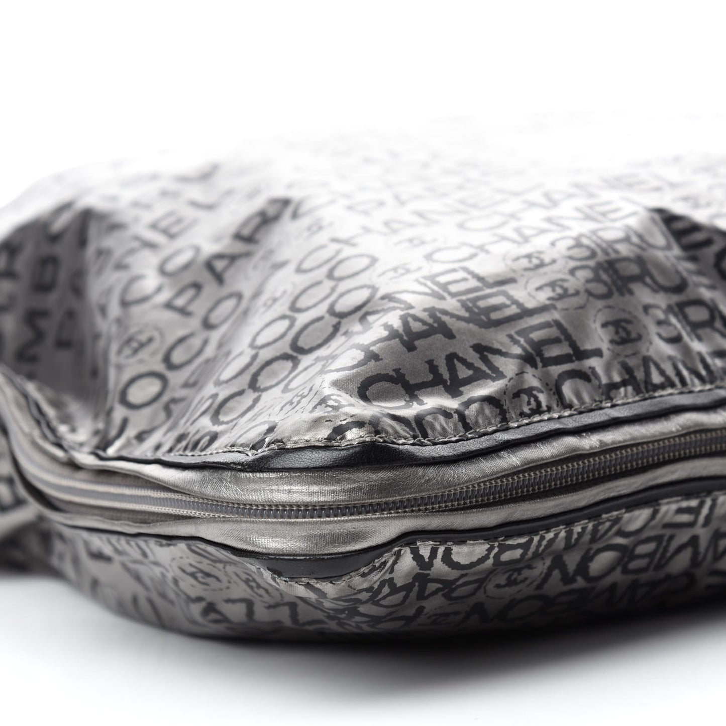 Coated Canvas Unlimited Large Tote Argent Fonce