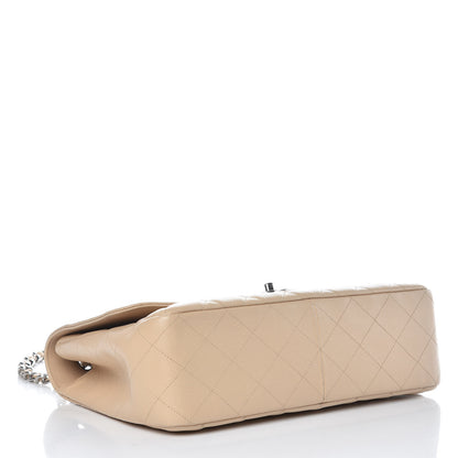 Chanel Caviar Quilted Jumbo Single Flap Beige Clair 4 of 16