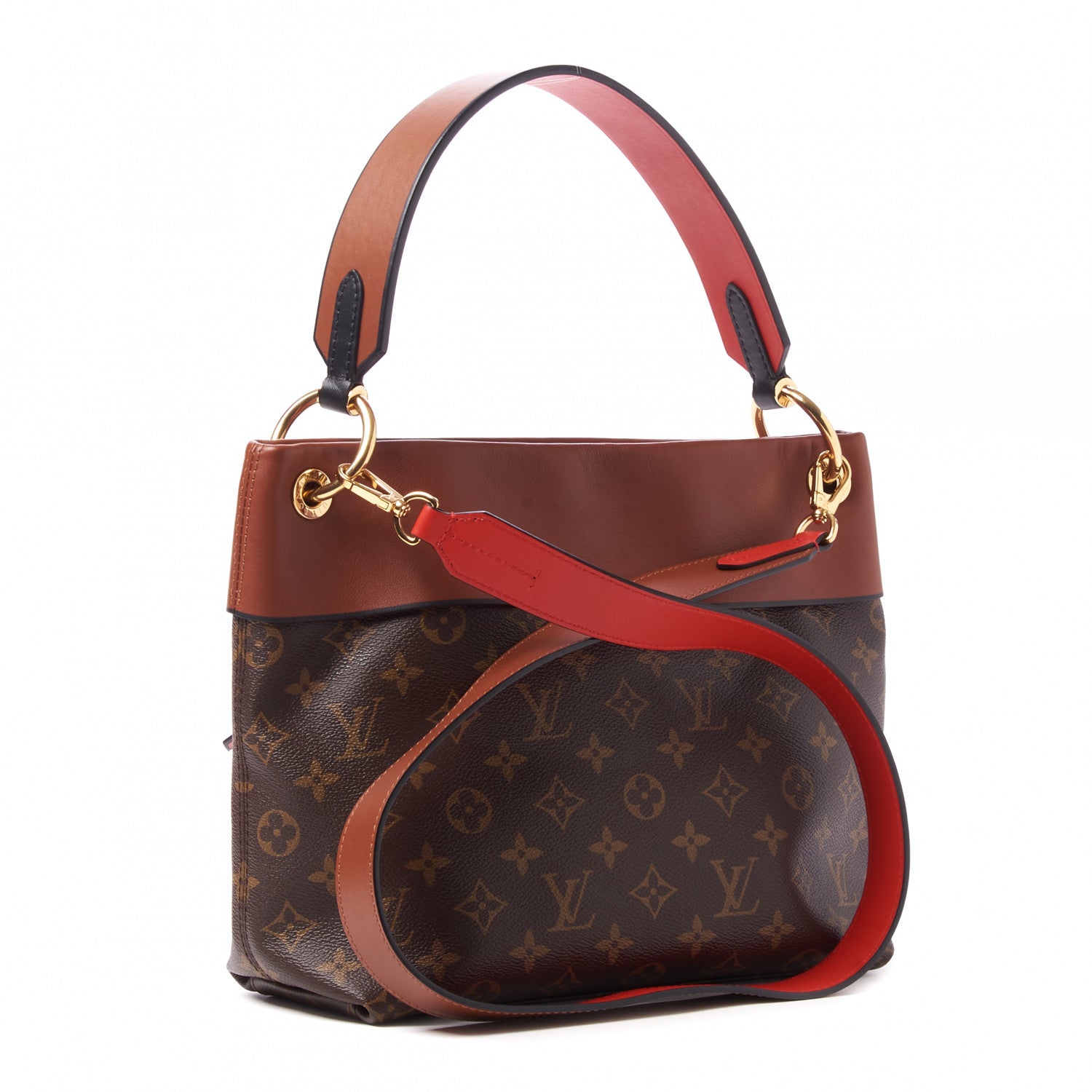 Louis Vuitton Monogram Tuileries Besace Caramel Rouge 3 of 10