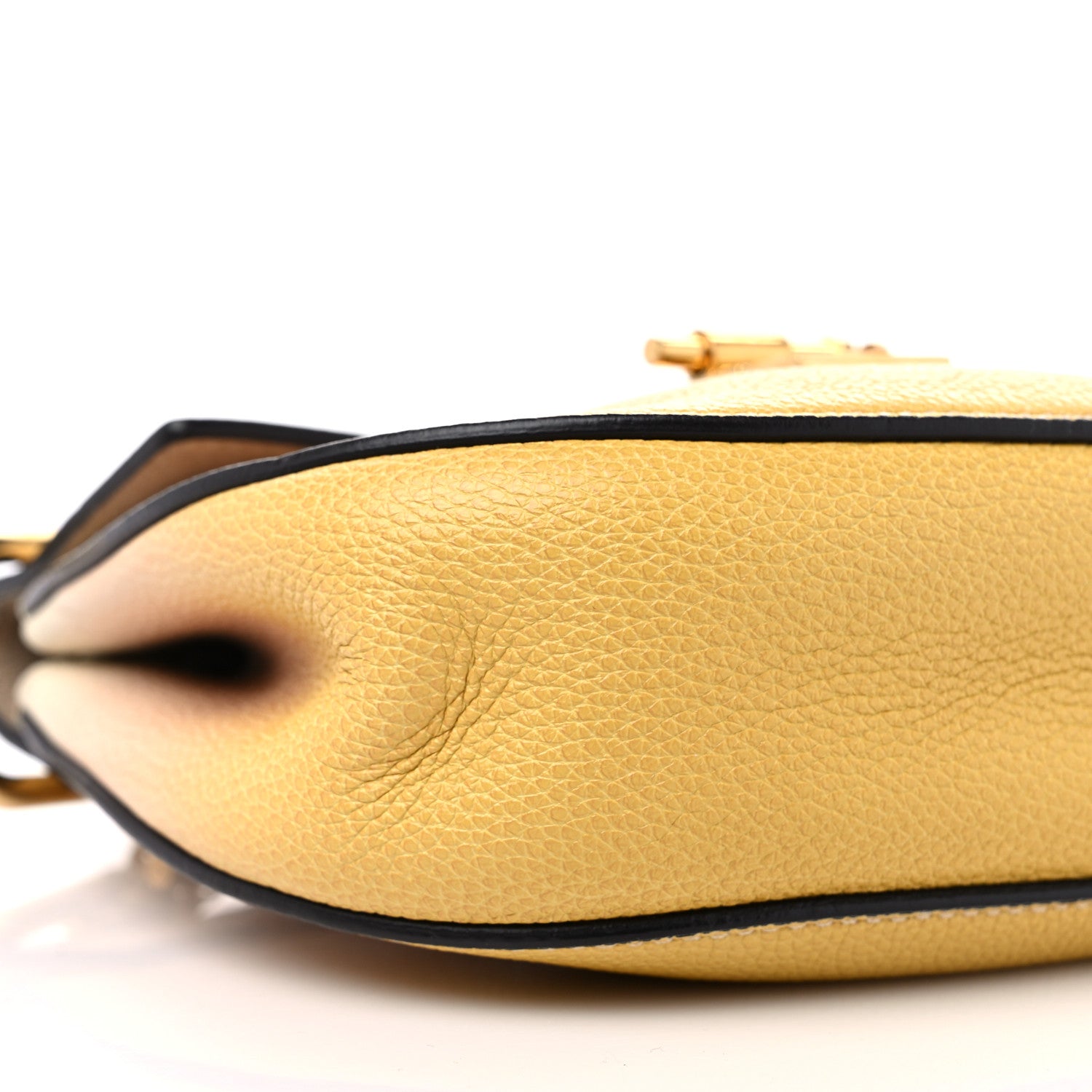 Chloe Grained Calfskin Lambskin Ombre Mini Drew Shoulder Bag Orange Mimosa 7 of 8