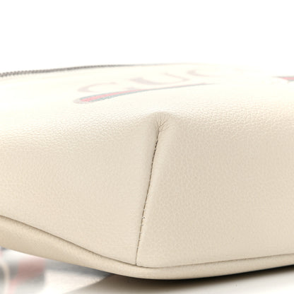 Gucci Grained Calfskin Logo Belt Bag White 9 of 10