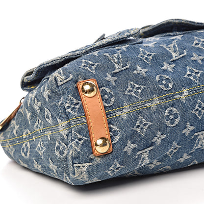 Louis Vuitton Monogram Denim Baggy PM Blue 8 of 12