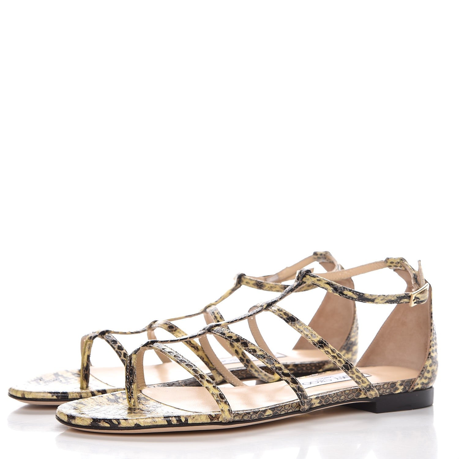 Jimmy Choo Elaphe Dory Gladiator Flat Sandals 38 3 of 9