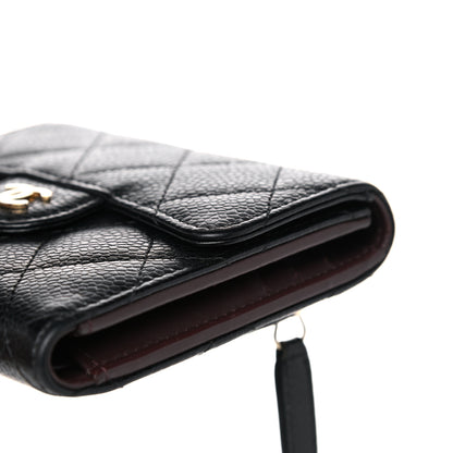 Chanel Caviar Quilted Compact Flap Wallet Black 11 of 19