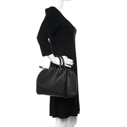 Louis Vuitton Epi Speedy 25 Black 2 of 15