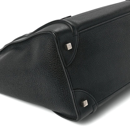 Celine Drummed Calfskin Mini Luggage Black 9 of 10