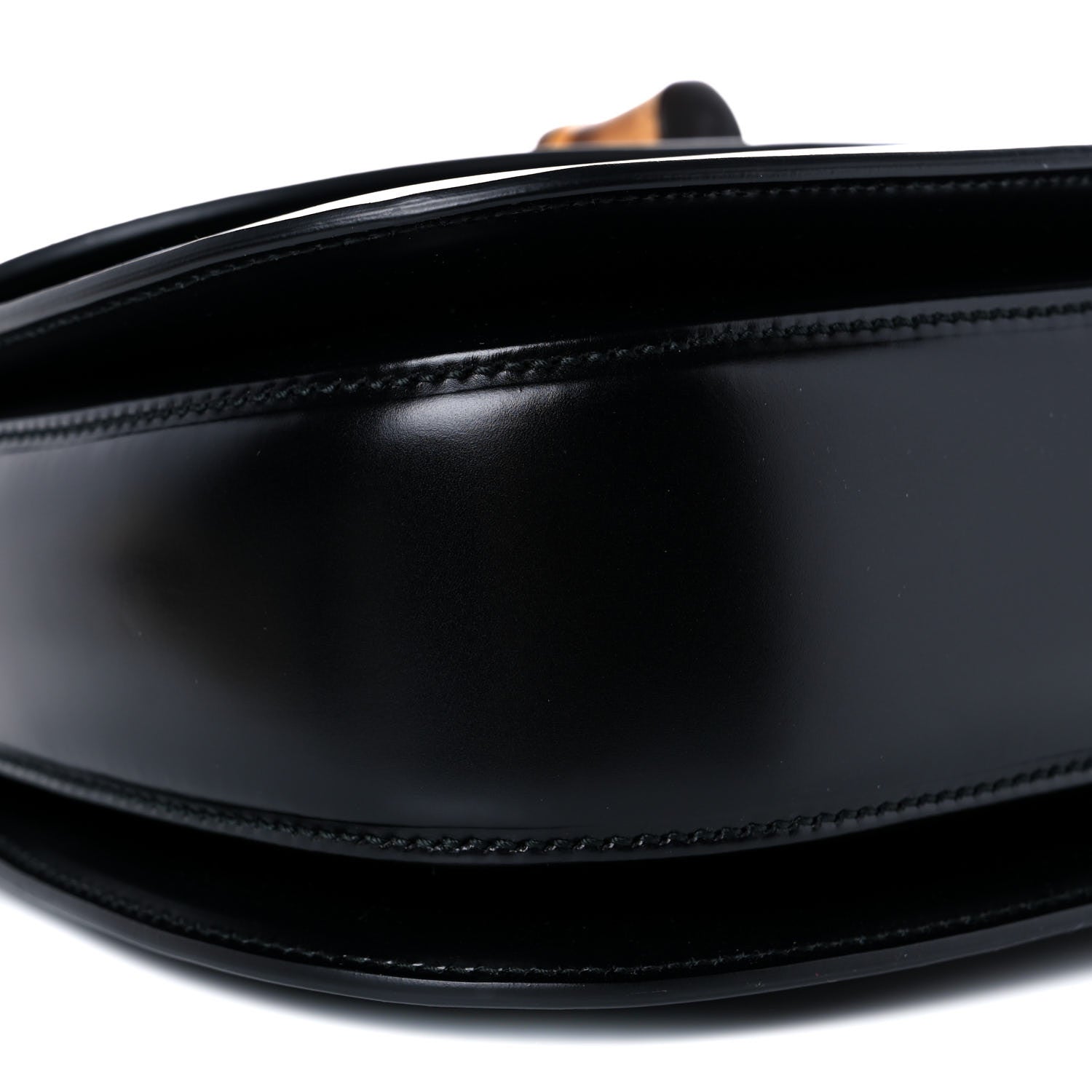 Gucci Calfskin Plexiglass Medium Classic 2 Top Handle Bag Black 8 of 14