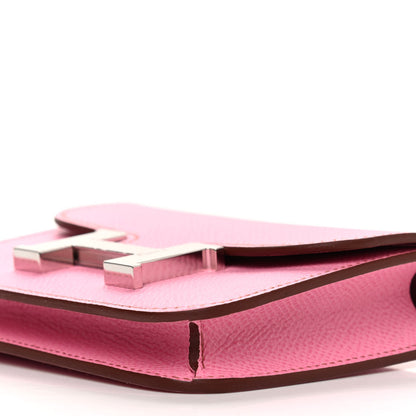 Hermes Epsom Constance Slim Wallet 5P Pink 10 of 10