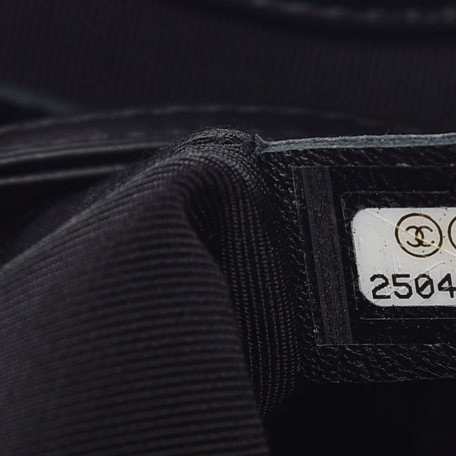 Chanel Iridescent Crumpled Calfskin Coco Pleats Small Drawstring Bag Black 9 of 9