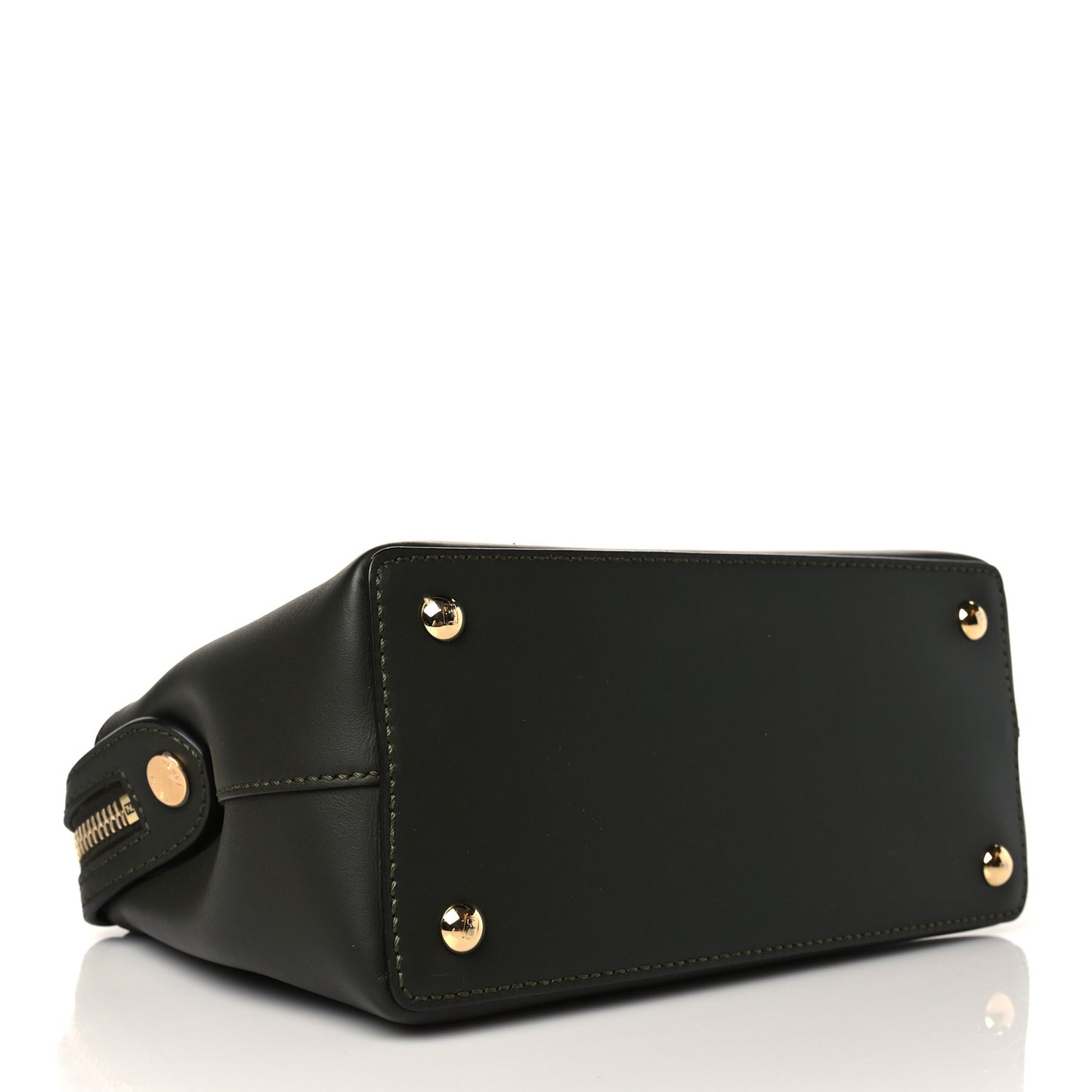 Vitello Baltico Nappa Flowerland Studded Small Dotcom Click Chain Satchel Verde Prato Multicolor
