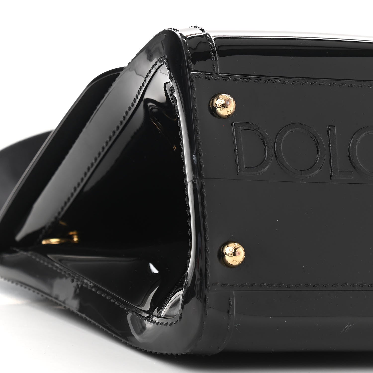 Dolce & Gabbana Rubber Miss Sicily L'Amore Satchel Black 5 of 8