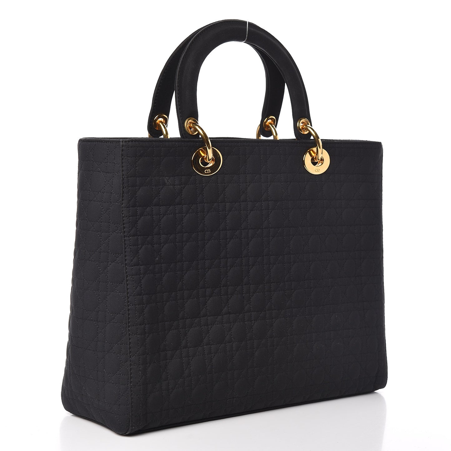 Nylon Cannage Large Lady Dior Black