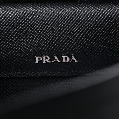 Prada Saffiano Cuir Medium Double Handle Tote Black 6 of 25