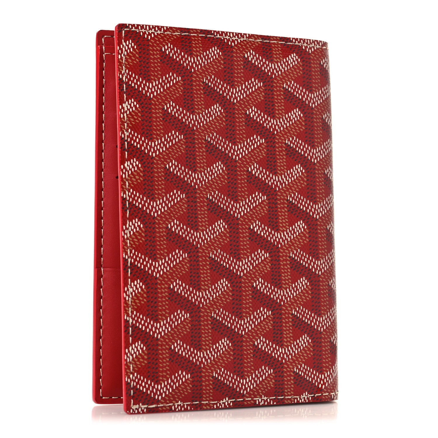 Goyard Goyardine Grenelle Passport Wallet Red 3 of 7