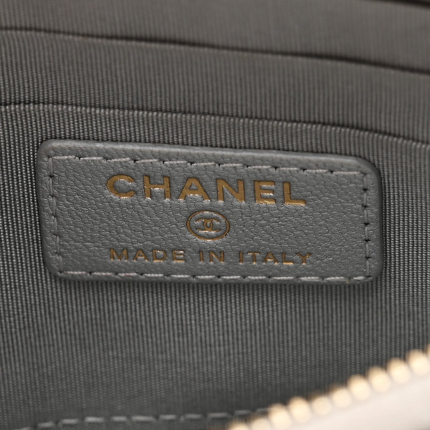 Chanel Lambskin Quilted Chanel 19 Phone and Card Holder Silver 6 of 8