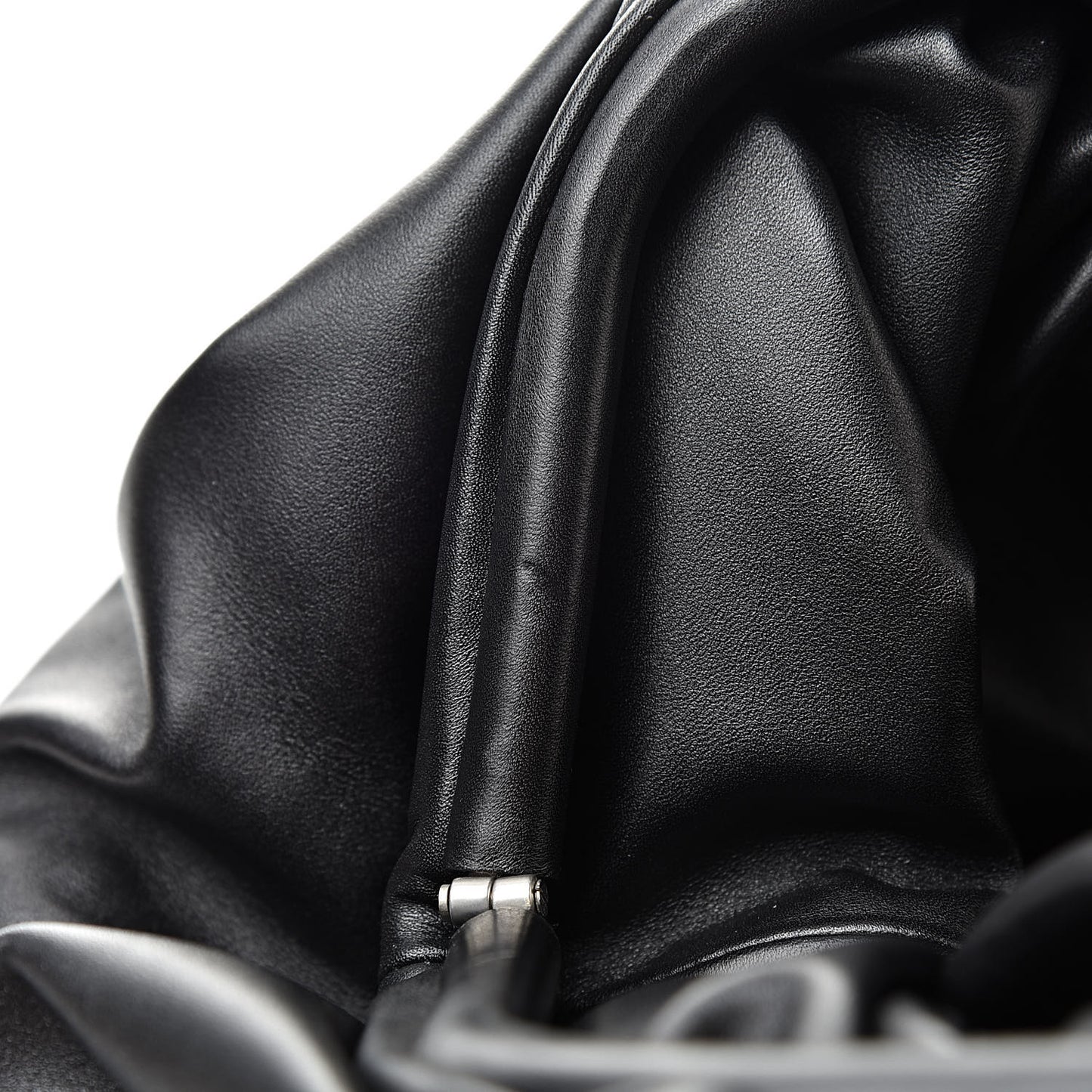 Smooth Butter Calf The Pouch Oversized Clutch Black