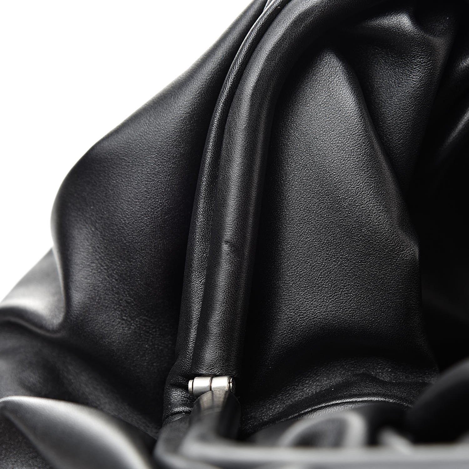 Bottega Veneta Smooth Butter Calf The Pouch Oversized Clutch Black 8 of 9