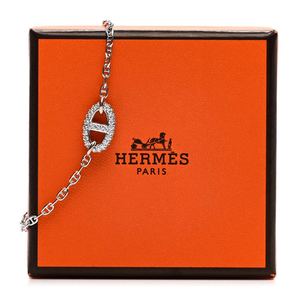 Hermes 18K White Gold Diamond Farandole Bracelet SH 4 of 4