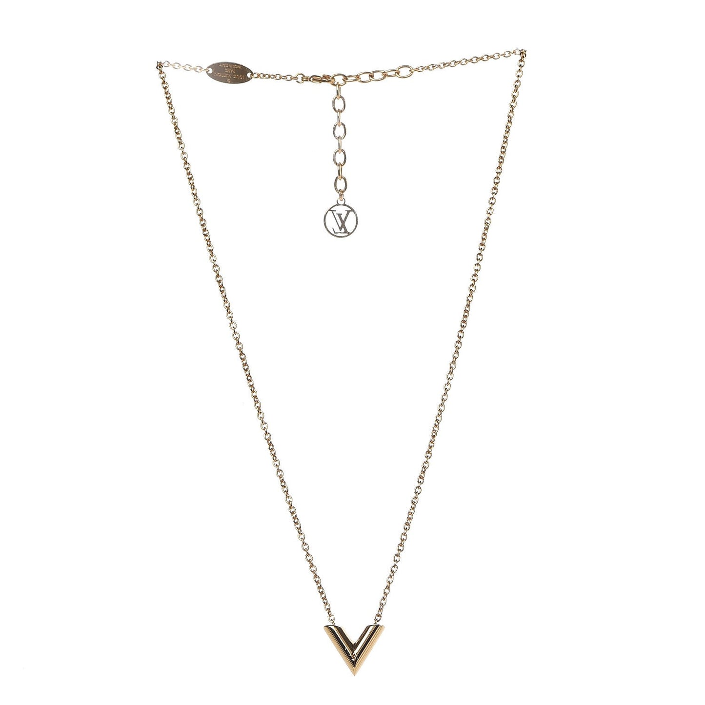 Essential V Necklace Gold