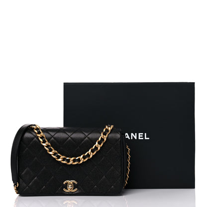 Chanel Caviar Quilted Medium Fashion Therapy Flap Bag Black 10 of 10