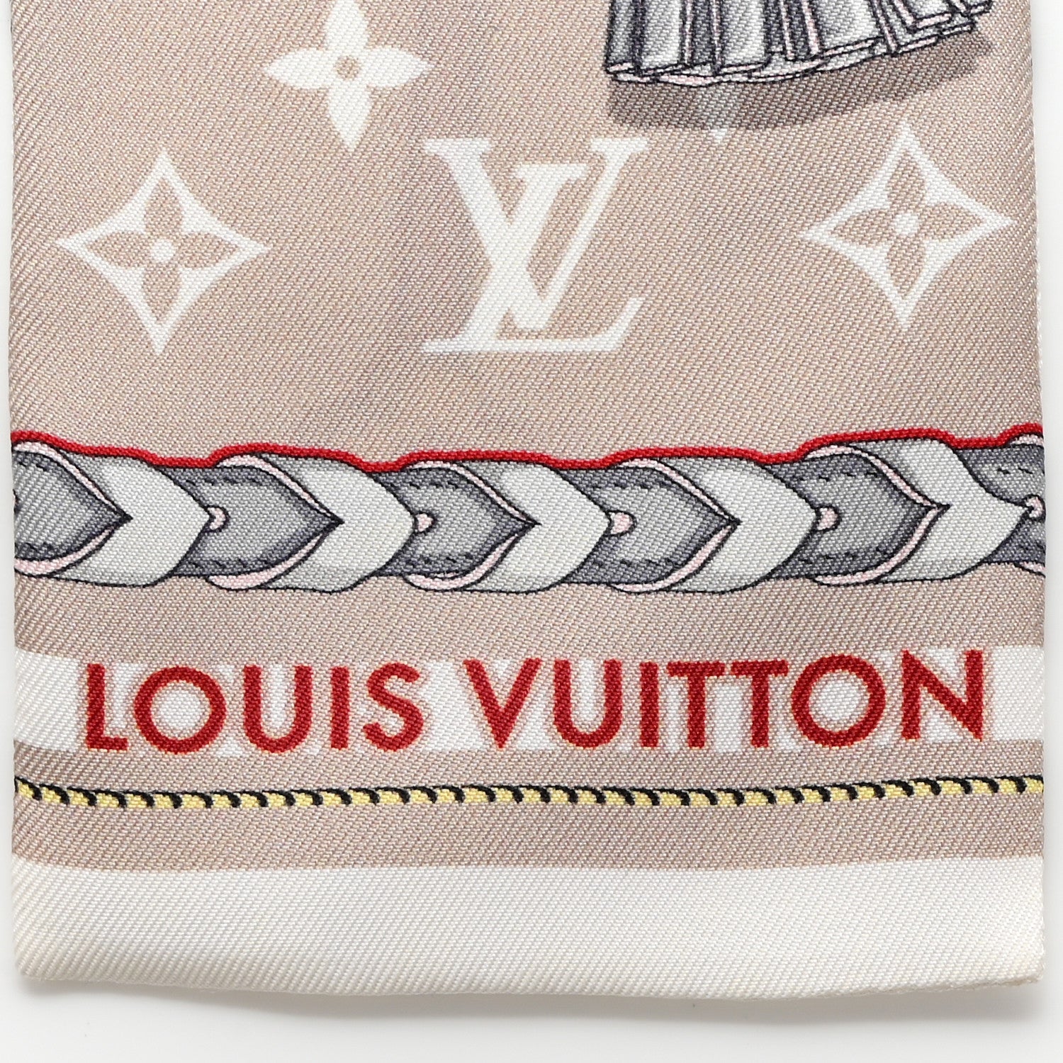 Louis Vuitton Silk Mix And Straps Bandeau Beige 3 of 7