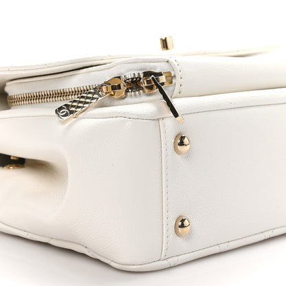 Chanel Caviar Quilted Medium Business Affinity Flap White 9 of 10