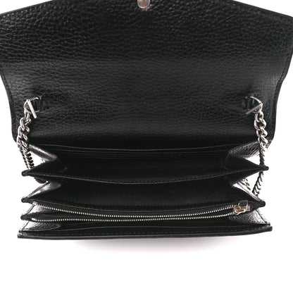 Gucci Calfskin Mini Dionysus Chain Wallet Black 5 of 11