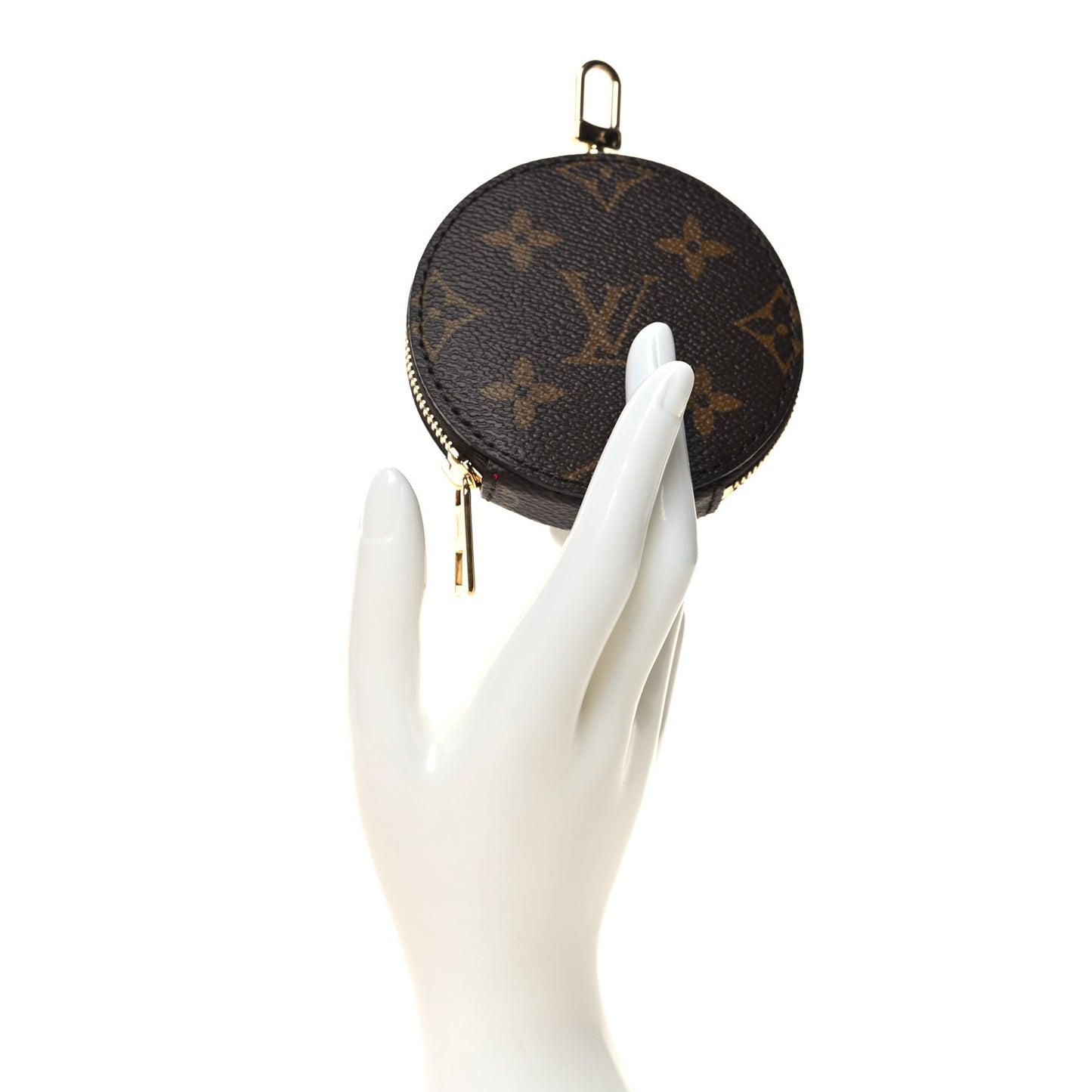 Monogram OnTheGo East West Round Coin Purse Red