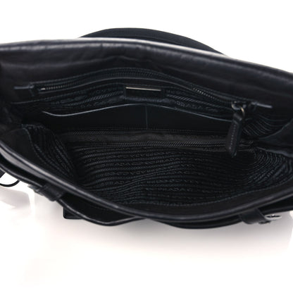 Prada Soft Calf Saffiano Travel Messenger Bag Black 4 of 9