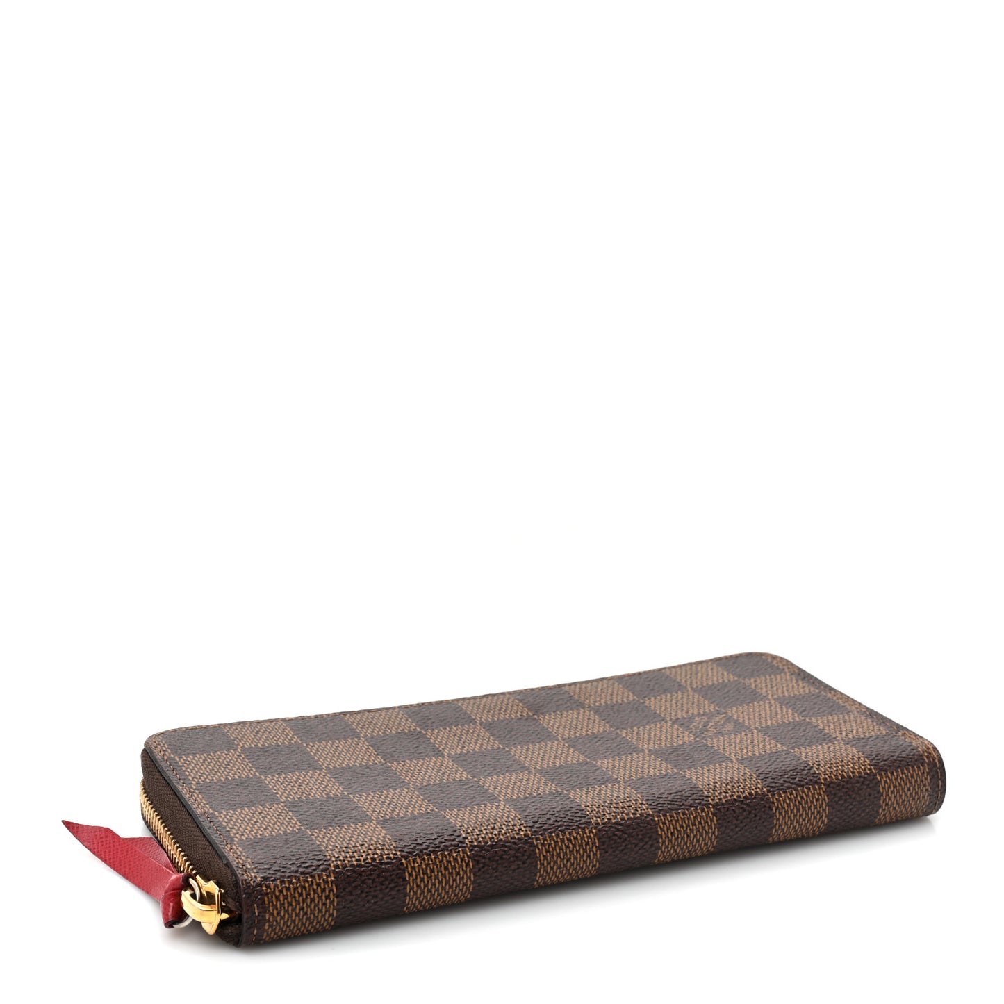 Damier Ebene Clemence Wallet Cherry