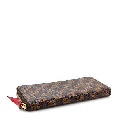 Louis Vuitton Damier Ebene Clemence Wallet Cherry 4 of 13