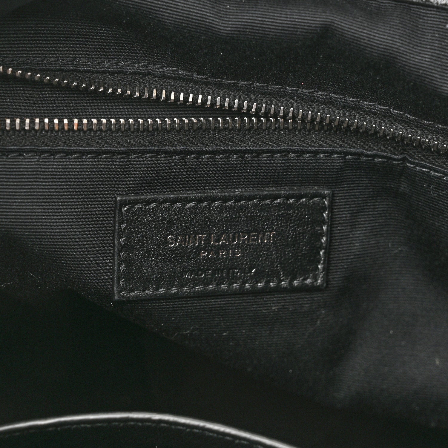 Saint Laurent Crinkled Calfskin Matelasse Monogram Medium Niki Shopper Tote Black 6 of 10