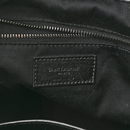 Saint Laurent Crinkled Calfskin Matelasse Monogram Medium Niki Shopper Tote Black 6 of 10