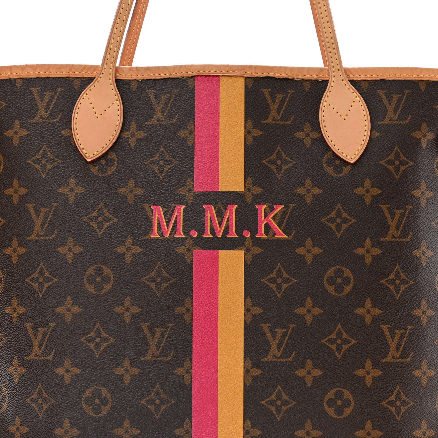 Monogram My LV Heritage Neverfull MM Fuchsia Yellow
