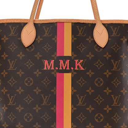 Louis Vuitton Monogram My LV Heritage Neverfull MM Fuchsia Yellow 6 of 10