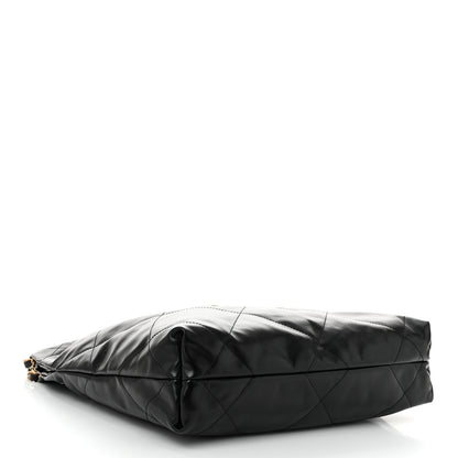 Chanel Shiny Calfskin Quilted Small Chanel 22 Black 5 of 11