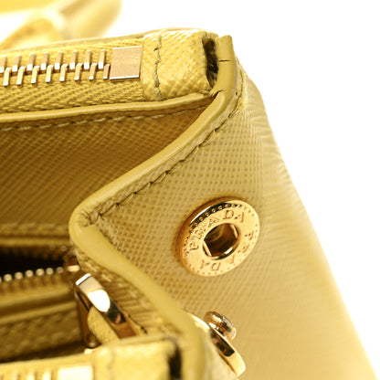 Prada Saffiano Lux Mini Galleria Double Zip Tote Soleil 24 of 27