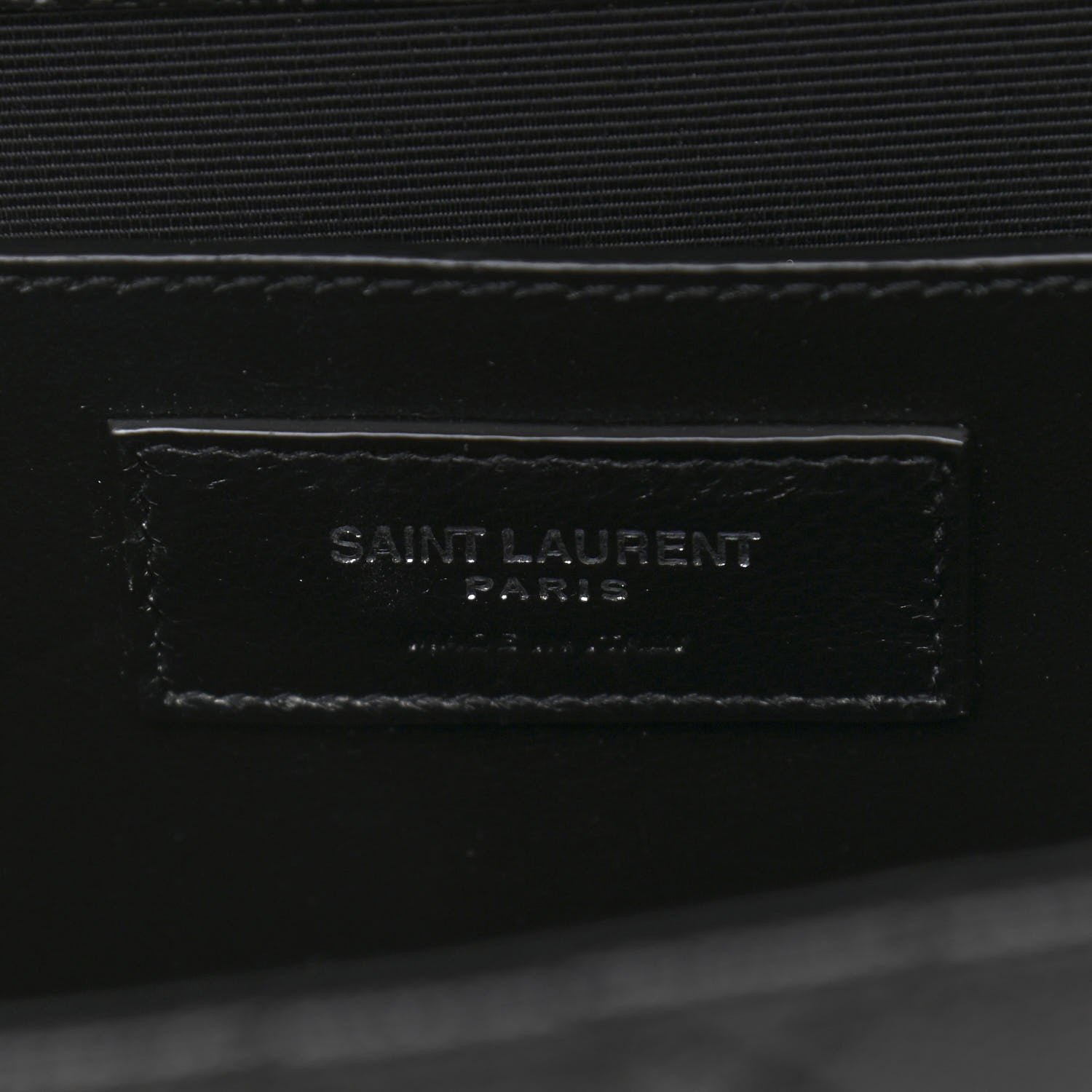 Saint Laurent Grain De Poudre Textured Mixed Matelasse Triquilt Medium Monogram Satchel Black 7 of 10