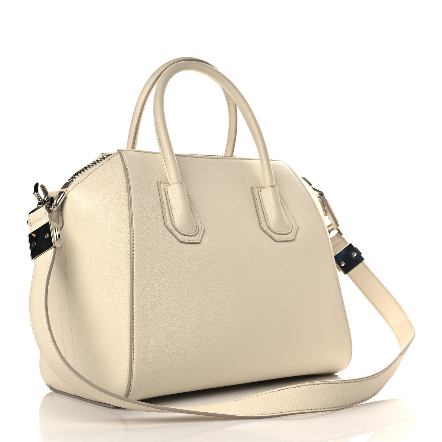 Sugar Goatskin Small Antigona Off White