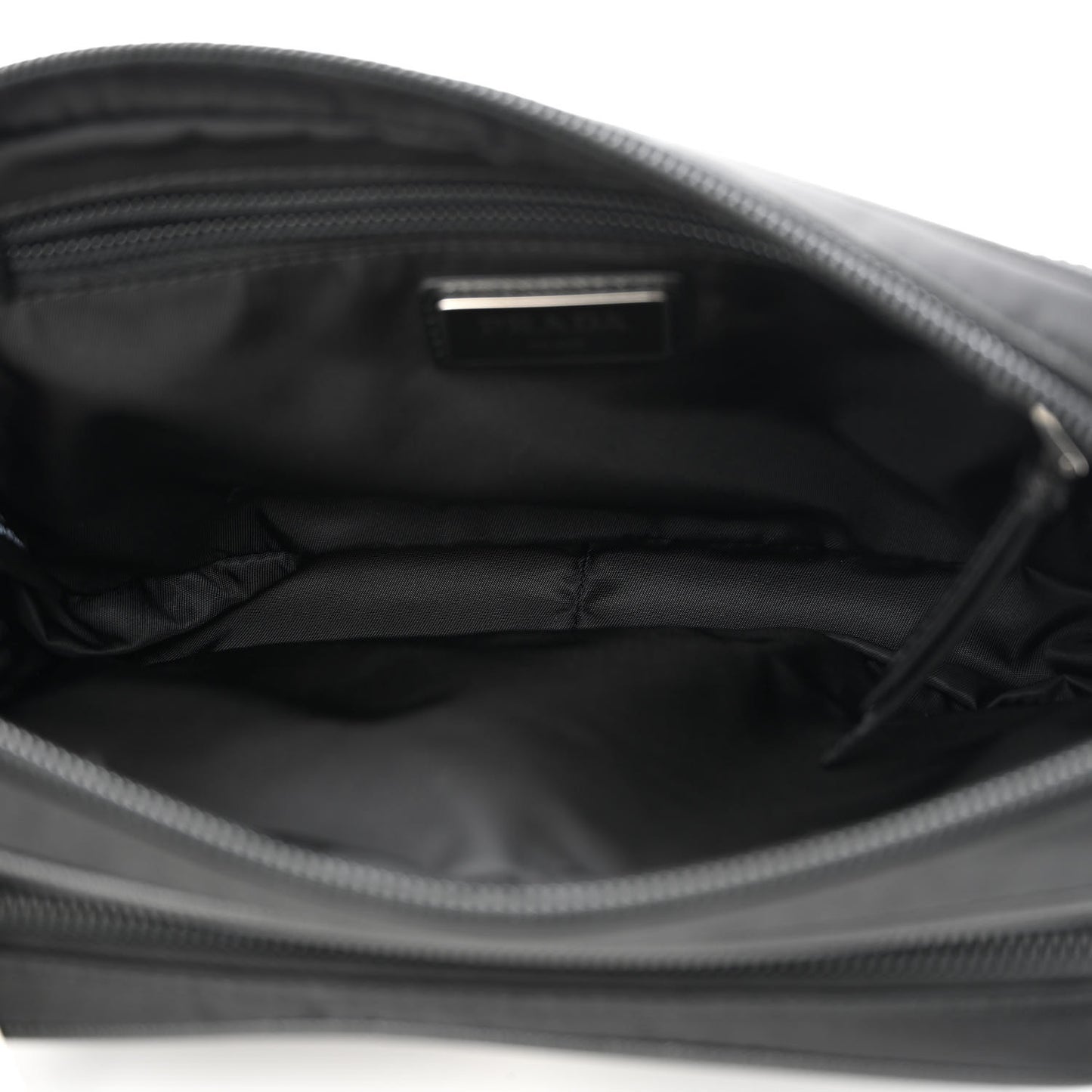 Re-Nylon Saffiano Belt Bag L Black
