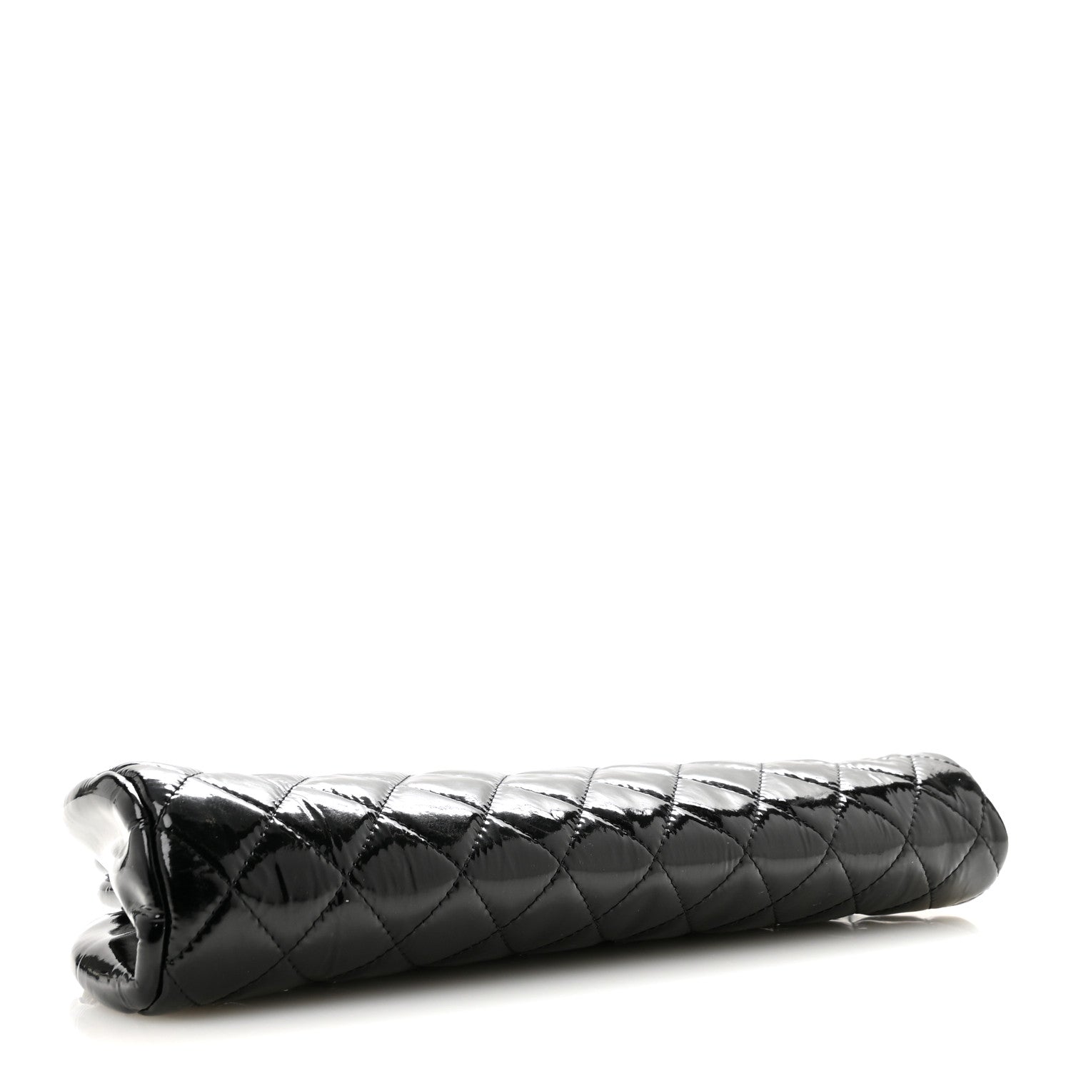 Chanel Patent Quilted Timeless Clutch Black 4 of 9