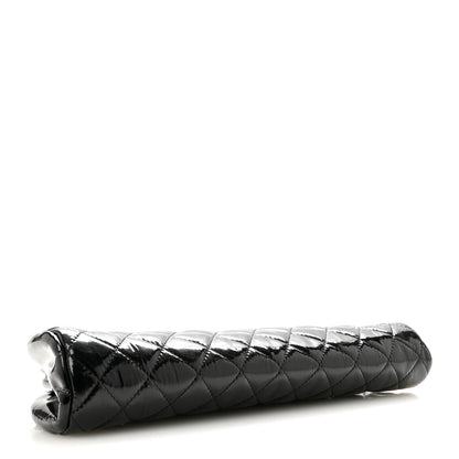 Chanel Patent Quilted Timeless Clutch Black 4 of 9