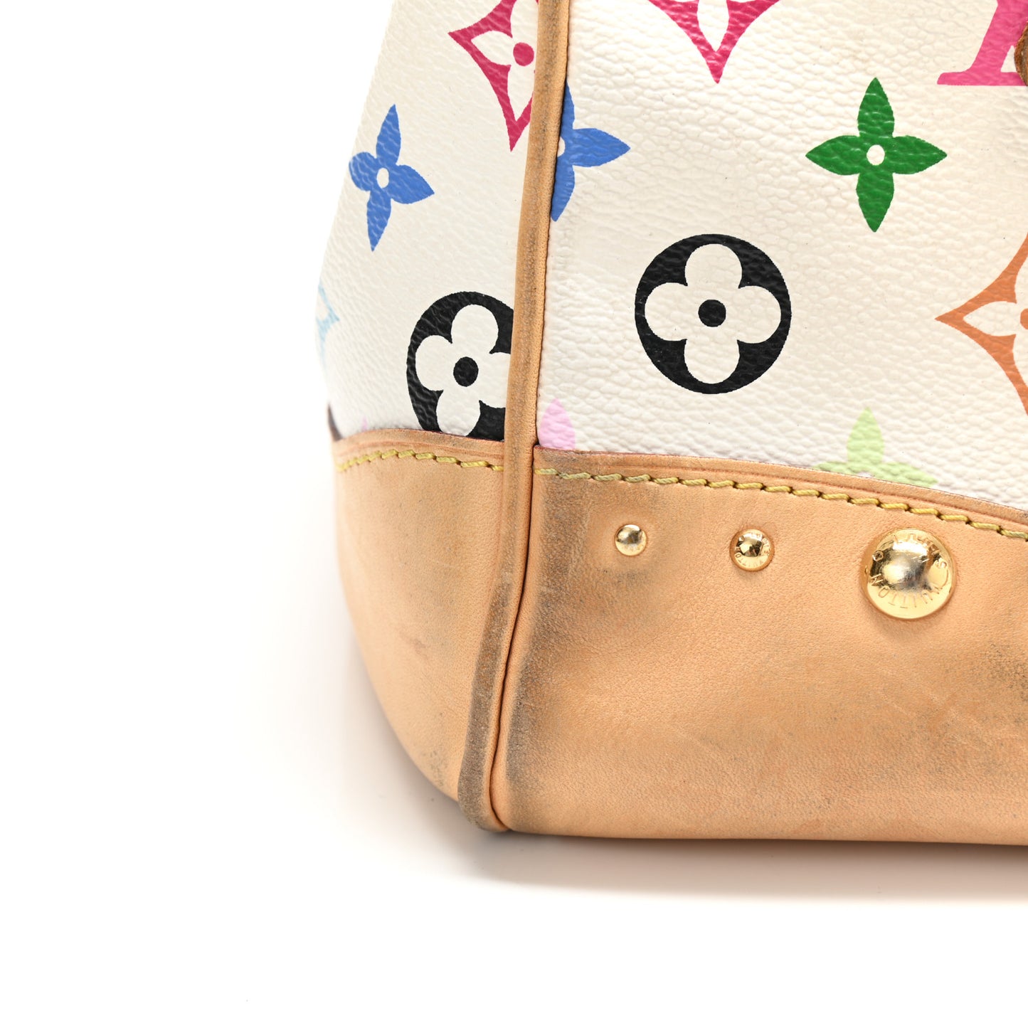 Monogram Multicolor Beverly GM White