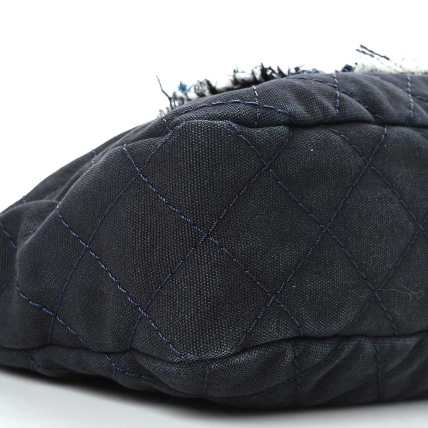 Chanel Canvas Quilted La Pausa Large Shopping Tote Navy 8 of 9