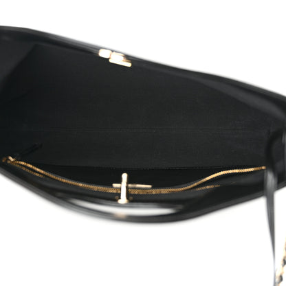 Chanel Shiny Lambskin Quilted 31 Shopping Bag Black 5 of 10