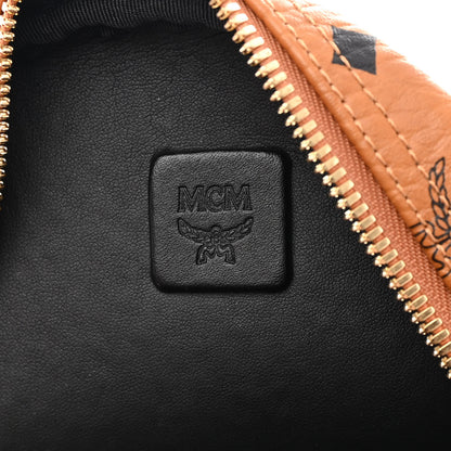MCM Visetos Small Side Stud Stark Backpack Cognac 6 of 15