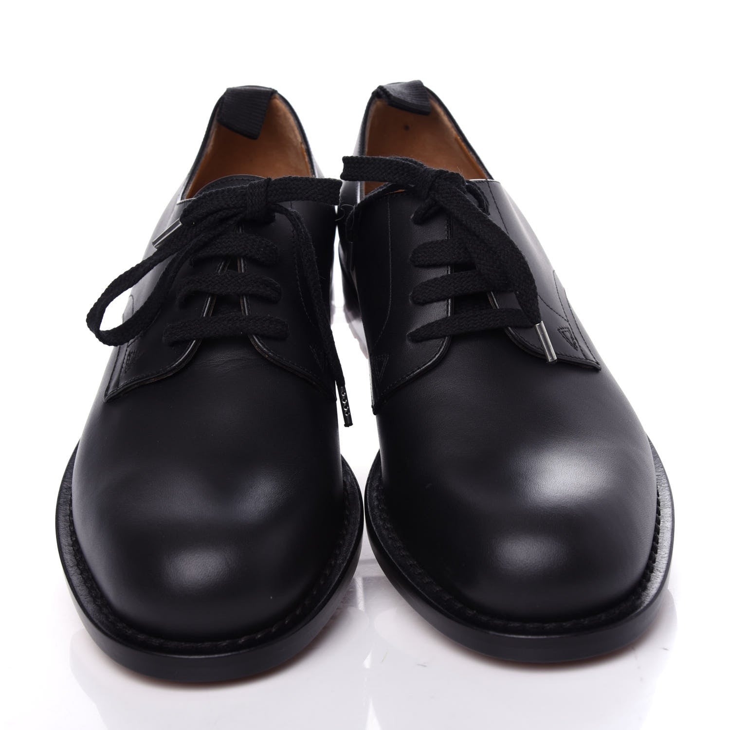Valentino Garavani Nappa Mens Derby Loafers 44 Black 5 of 9