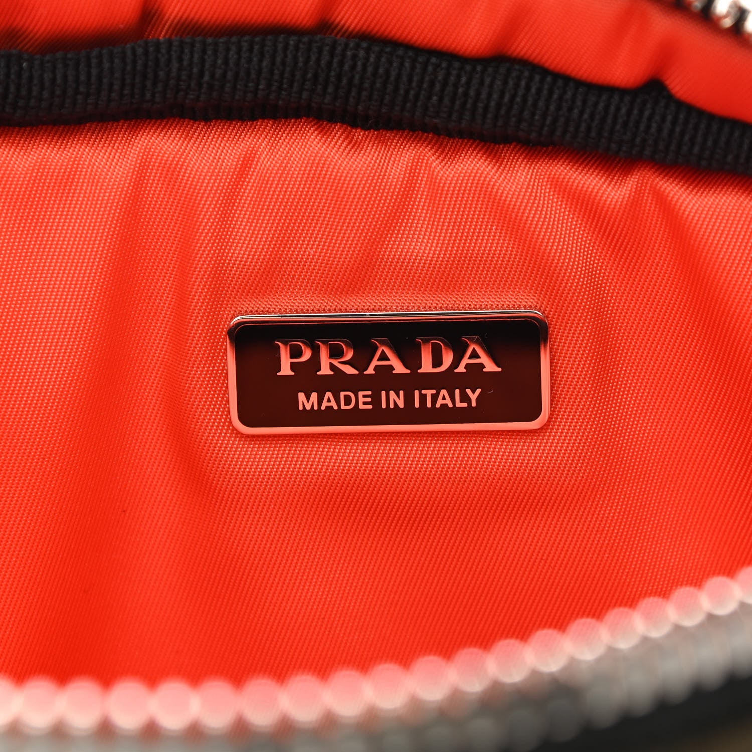 Prada Tessuto Soft Nylon Small Convertible Crossbody Wristlet Mimetico Black 6 of 11